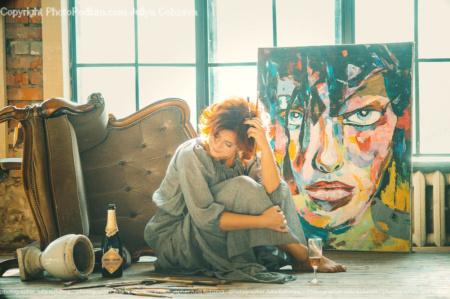 People, Person, Human, Art, Painting, Jug, Pitcher