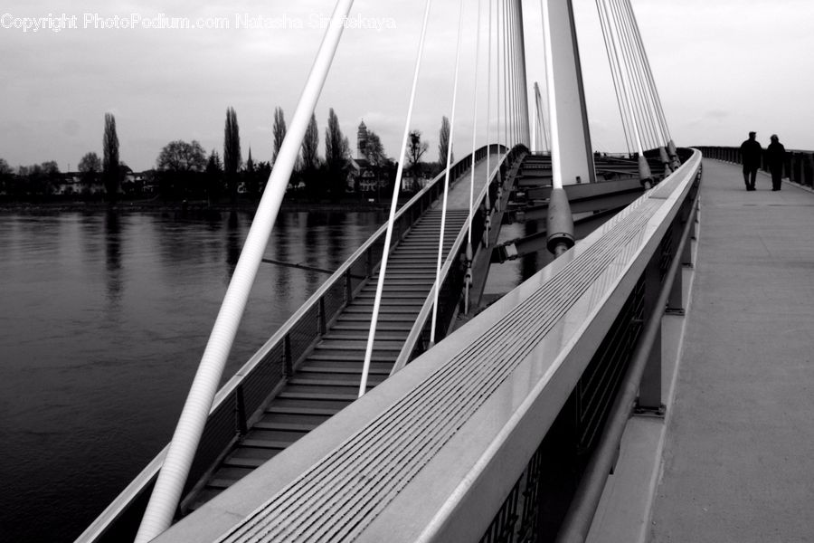 Bridge, Dock, Landing, Pier, City, Downtown, Urban