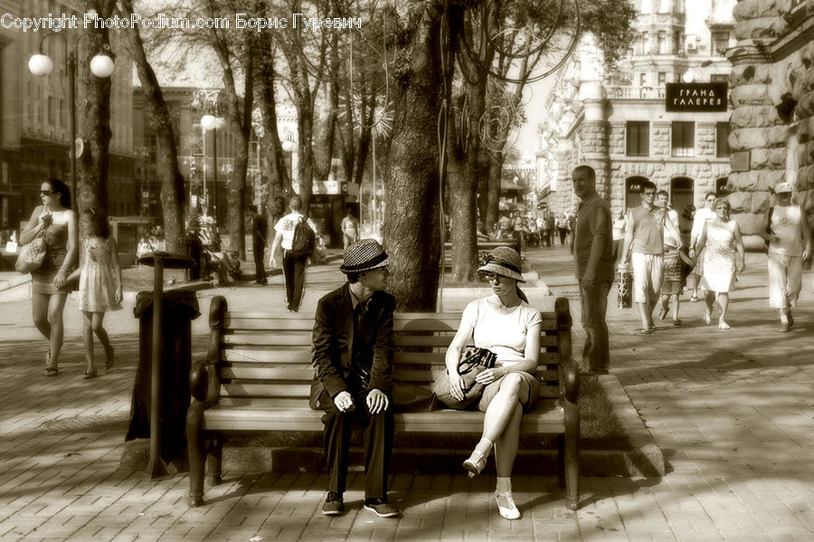 People, Person, Human, Bench, Clothing, Overcoat, Suit