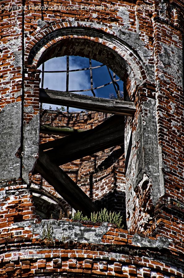 Ruins, Rubble, Architecture, Bell Tower, Clock Tower, Tower, Building