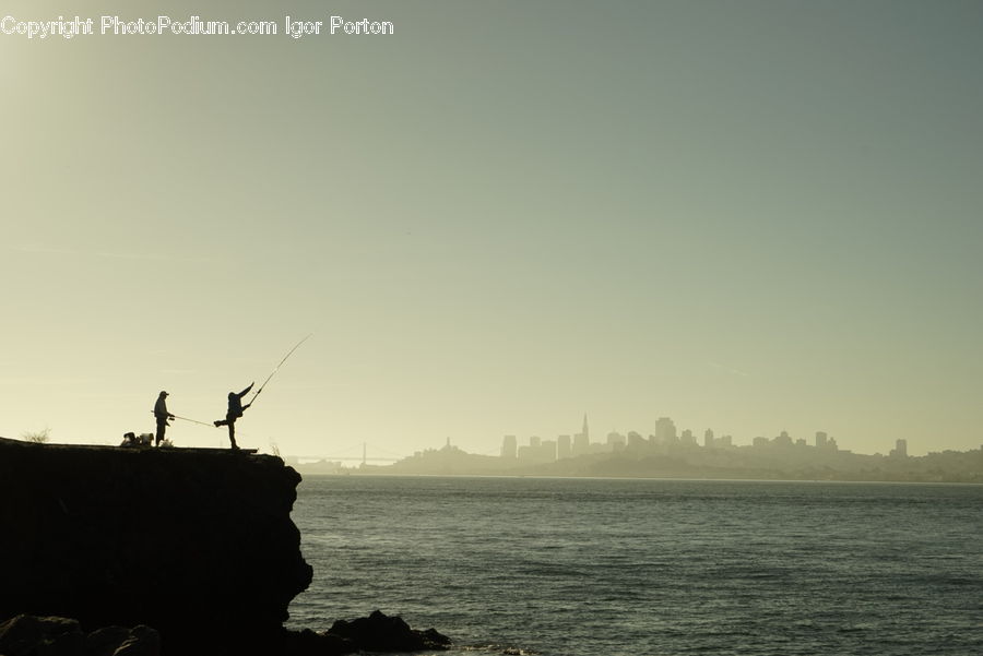 Silhouette, Outdoors, Sea, Water, Ship, Vessel, Coast