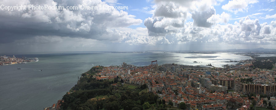 Azure Sky, Cloud, Outdoors, Sky, Cumulus, Aerial View, Landscape