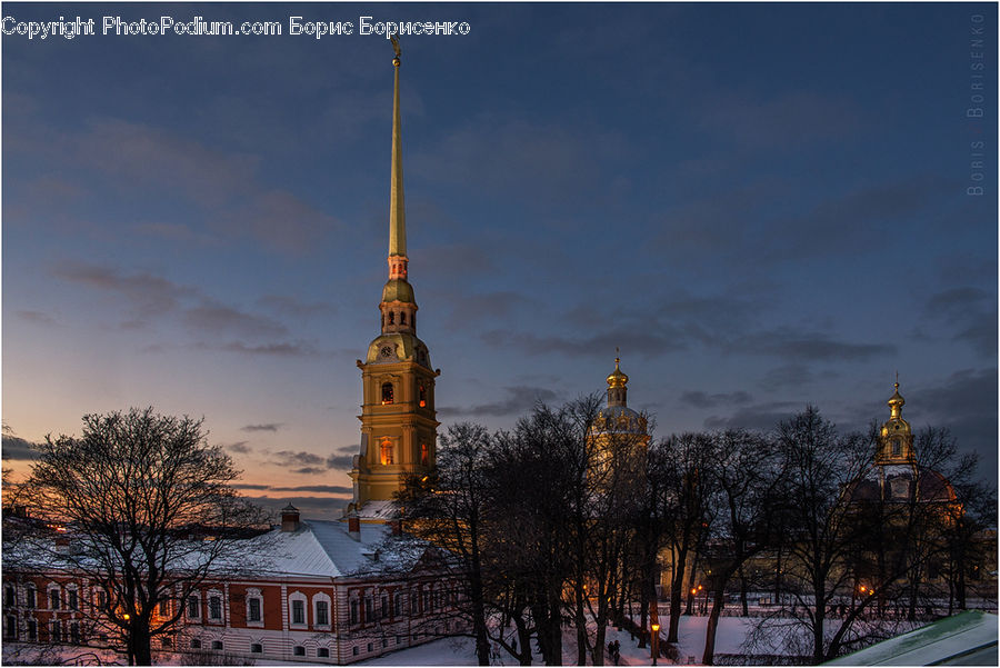 Architecture, Spire, Steeple, Tower, Bell Tower, Clock Tower, Plant