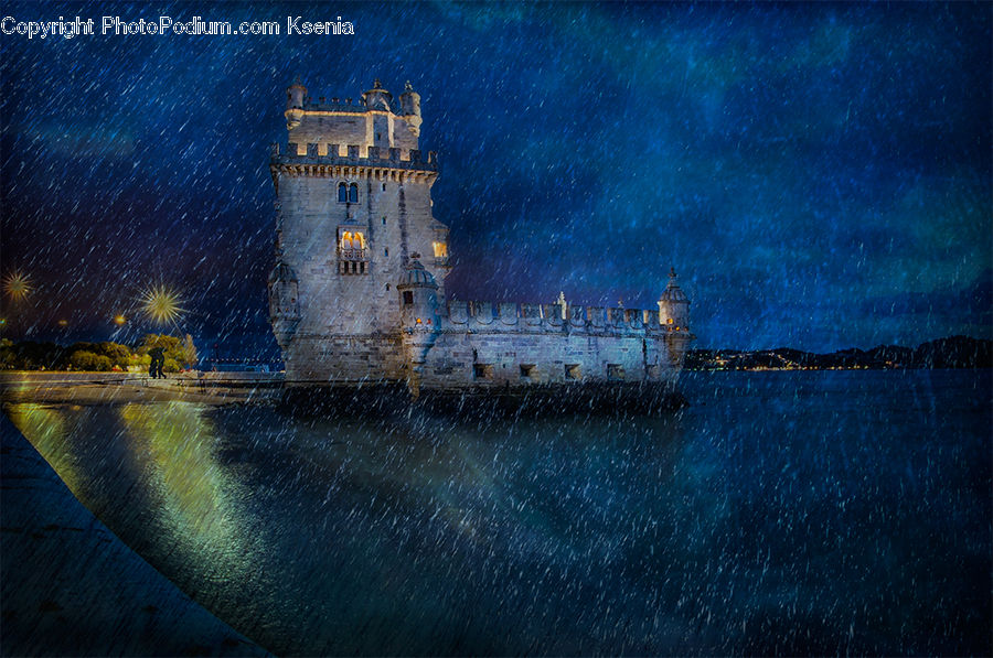 Architecture, Castle, Fort, Ferry, Freighter, Ship, Tanker