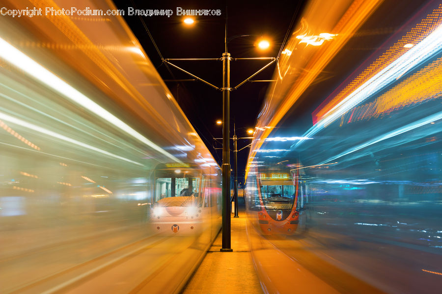 Subway, Train, Train Station, Vehicle, Tunnel, Transportation, Freeway