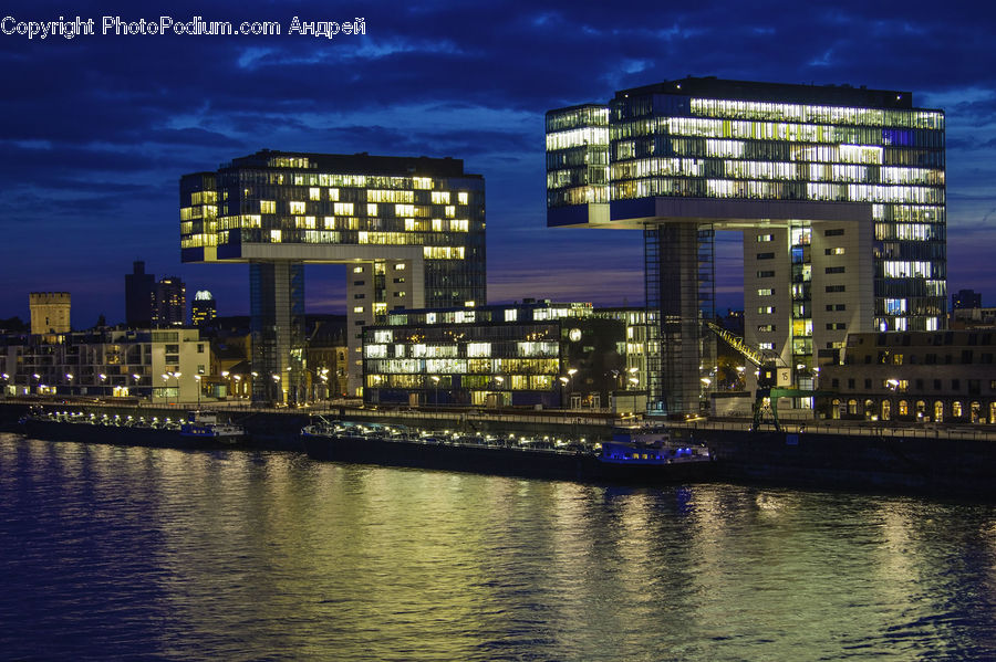 City, Downtown, Metropolis, Urban, Building, Housing, Night