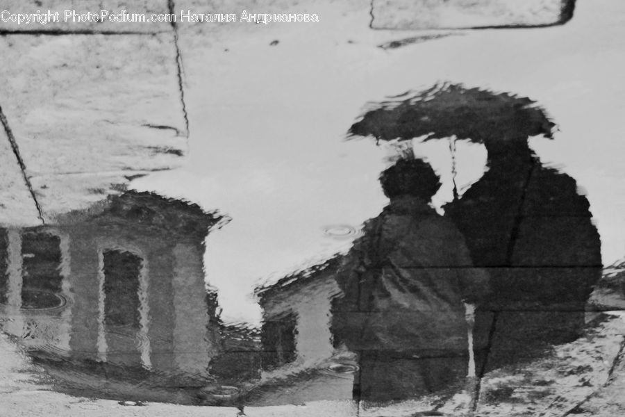 People, Person, Human, Arch, Drawing, Sketch, Ruins