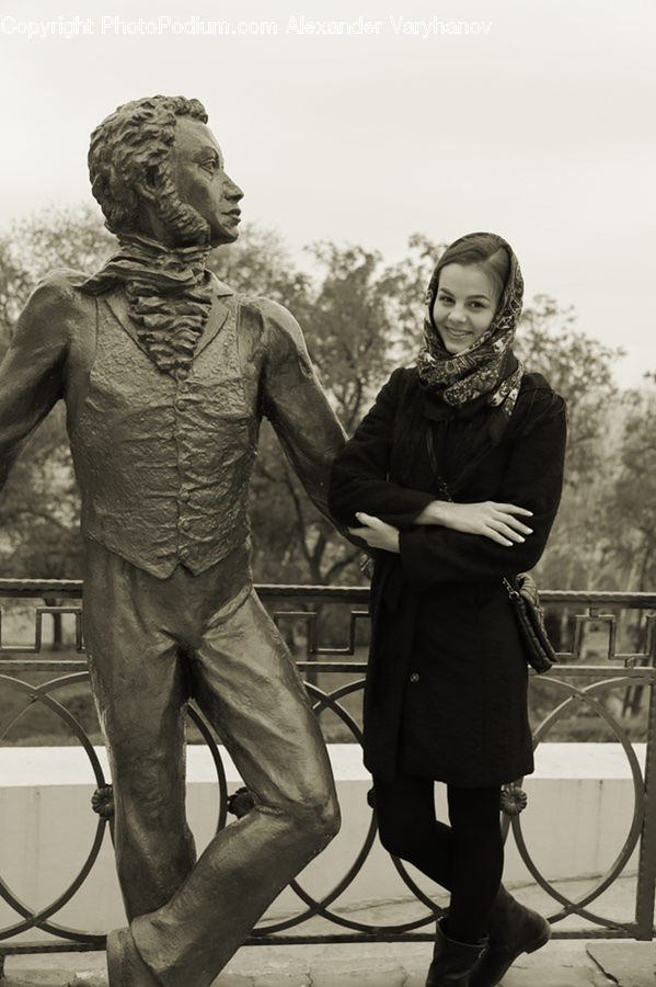 Human, People, Person, Art, Sculpture, Statue, Bench