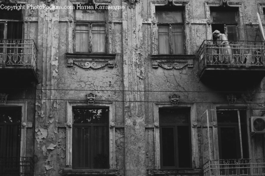 Balcony, Brick, Alley, Alleyway, Road, Street, Town
