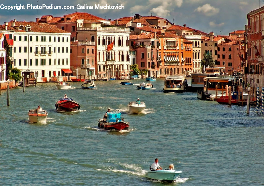 Canal, Outdoors, River, Water, Boat, Gondola, Building
