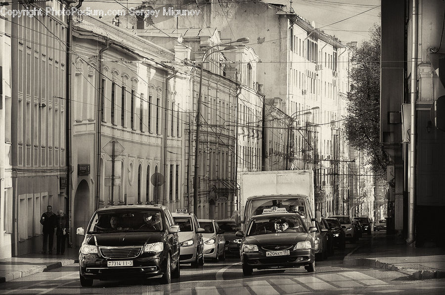 Alley, Alleyway, Road, Street, Town, Car, Suv