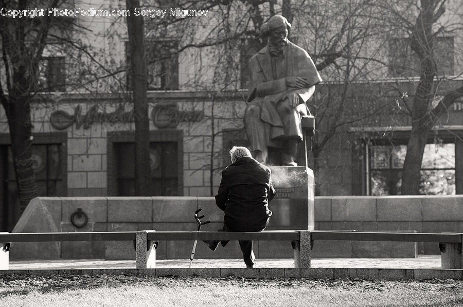 Human, People, Person, Bench, City, Downtown, Urban