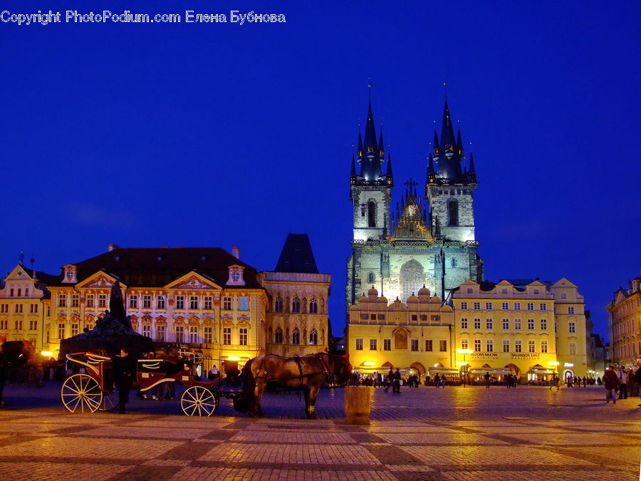 Architecture, Downtown, Plaza, Town, Town Square, Bell Tower, Clock Tower