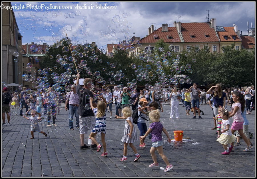 People, Person, Human, Roof, Tile Roof, Carnival, Crowd
