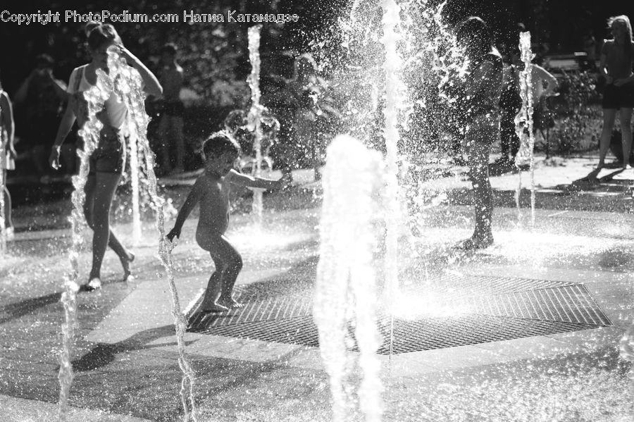 People, Person, Human, Fountain, Water, Pool, Outdoors