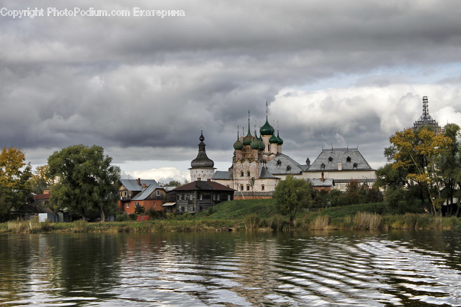 Architecture, Tower, Castle, Fort, Flood, Housing, Monastery