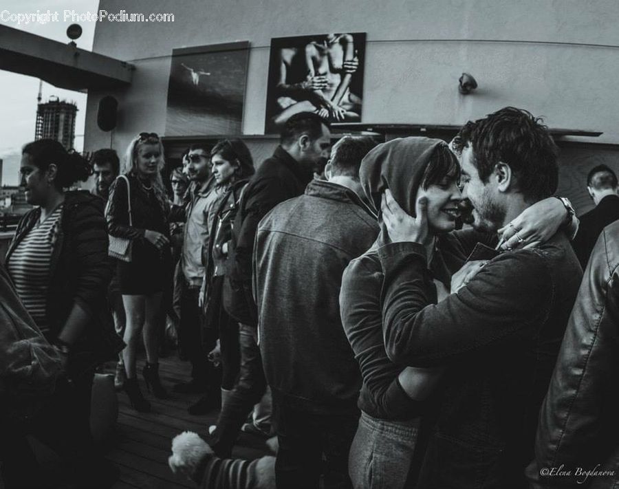 People, Person, Human, Crowd, Asleep, City, Downtown