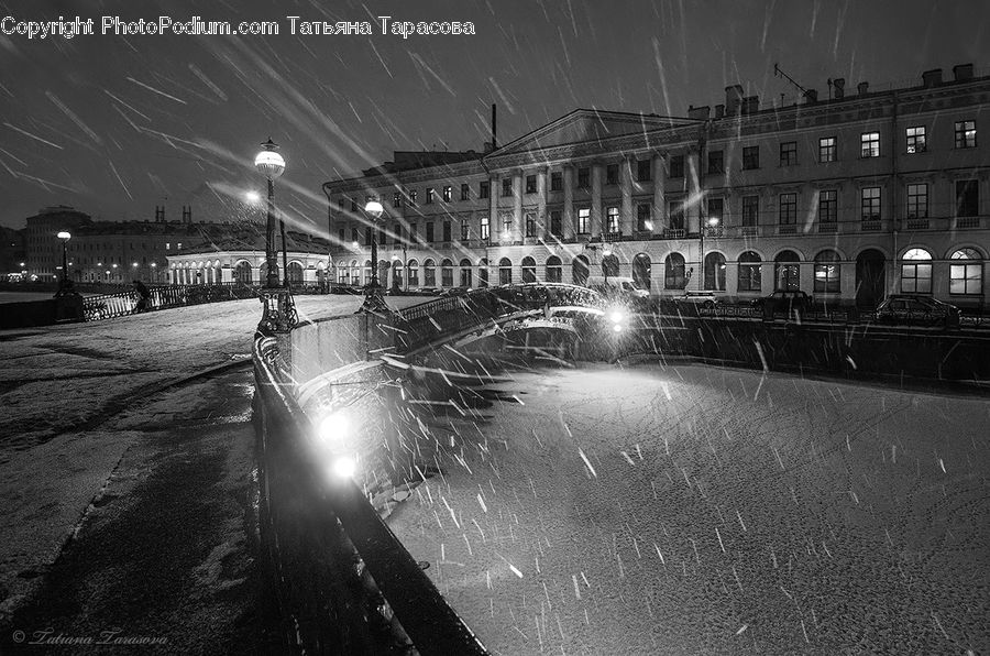 Night, Outdoors, City, Downtown, Subway, Train, Train Station
