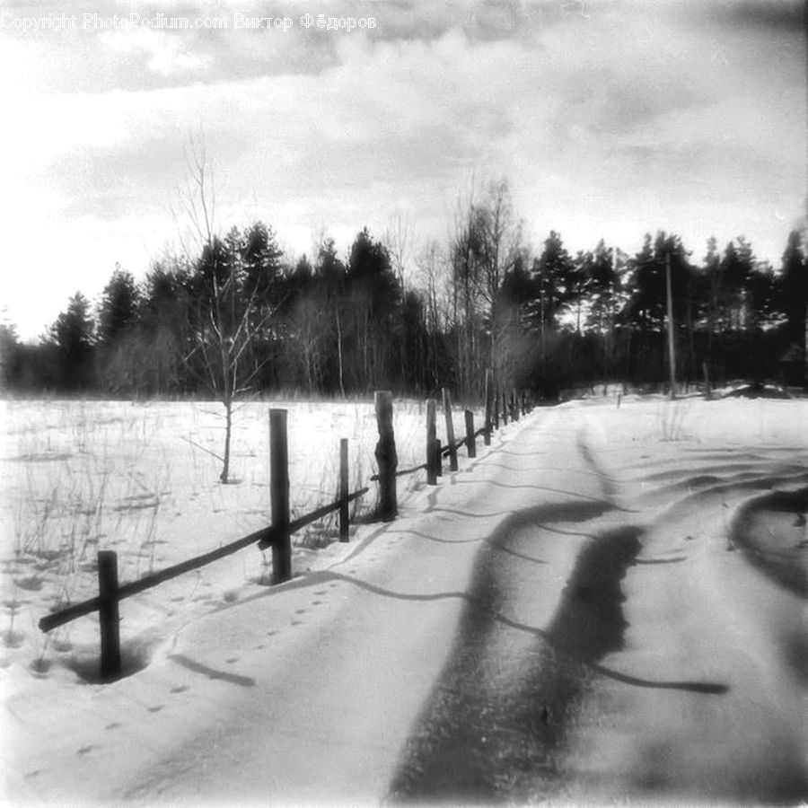Ice, Outdoors, Snow, Sand, Soil, Path, Trail