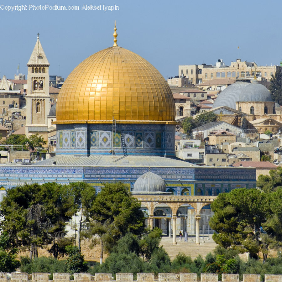 Architecture, Dome, Church, Worship, Building, Downtown, Town