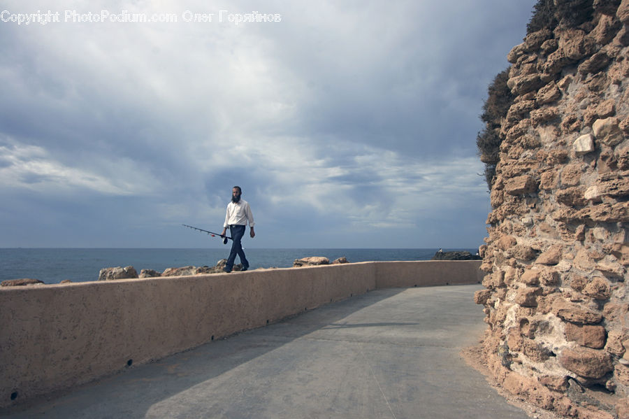 Coast, Outdoors, Sea, Water, Exercise, Fitness, Jogging