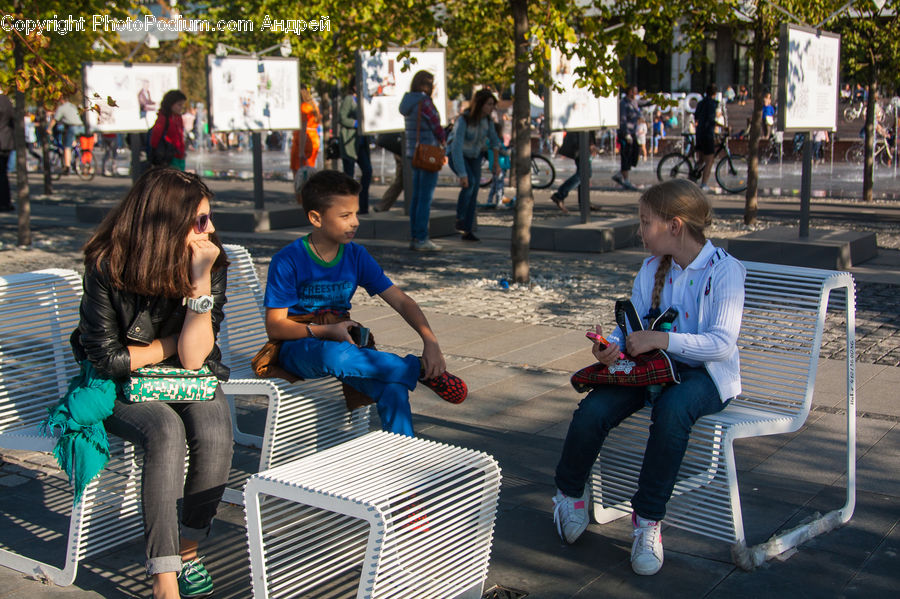 People, Person, Human, Bench, Female, Girl, Woman