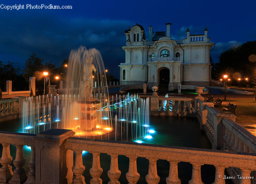 Fountain, Water, Home Decor, Linen, Tablecloth, Lighting, Fireplace