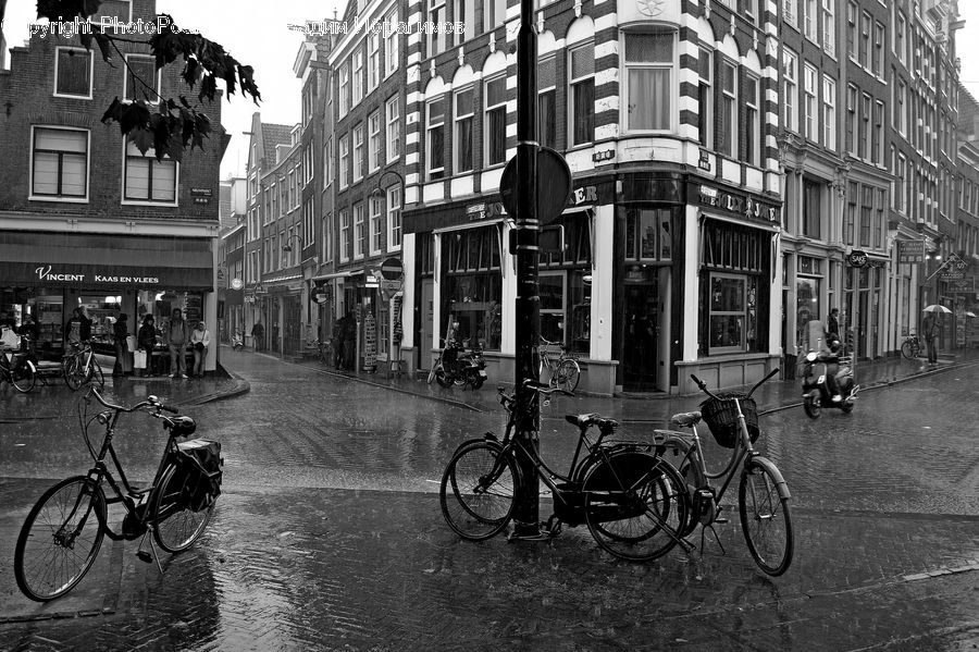 Bicycle, Bike, Vehicle, City, Downtown, Urban, Alley