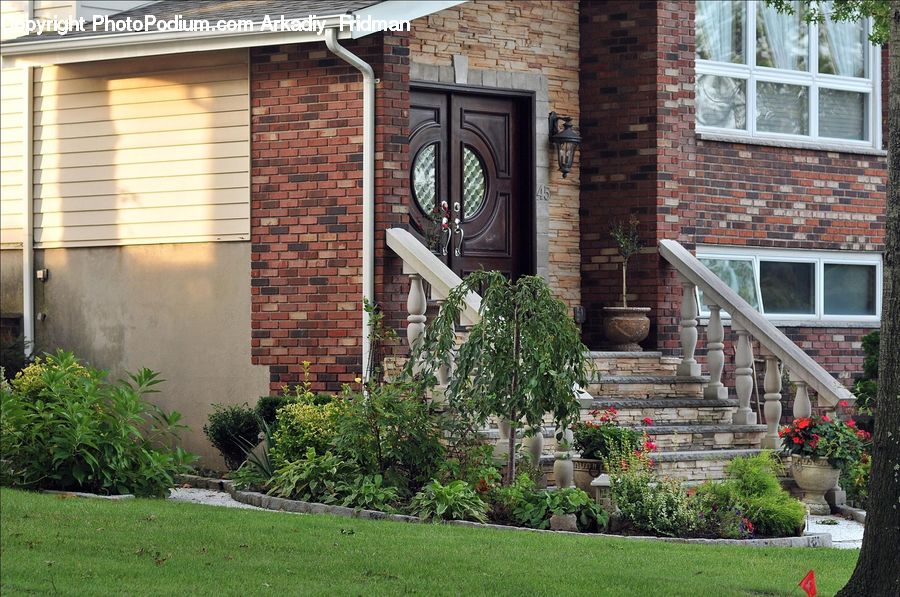 Brick, Building, Cottage, Housing, Bonsai, Plant, Potted Plant