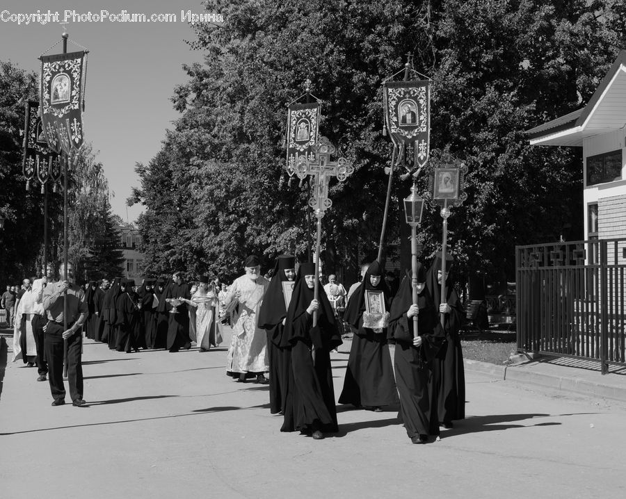 Carnival, Crowd, Festival, Parade, Building, Housing, Villa