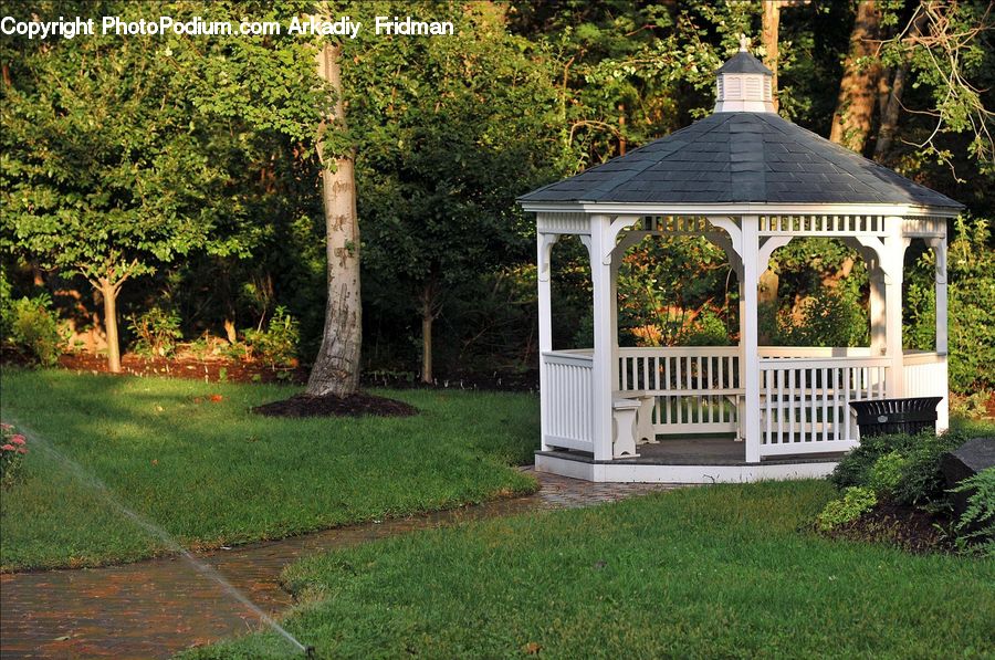 Gazebo, Deck, Housing, Porch, Balcony, Building, Cottage