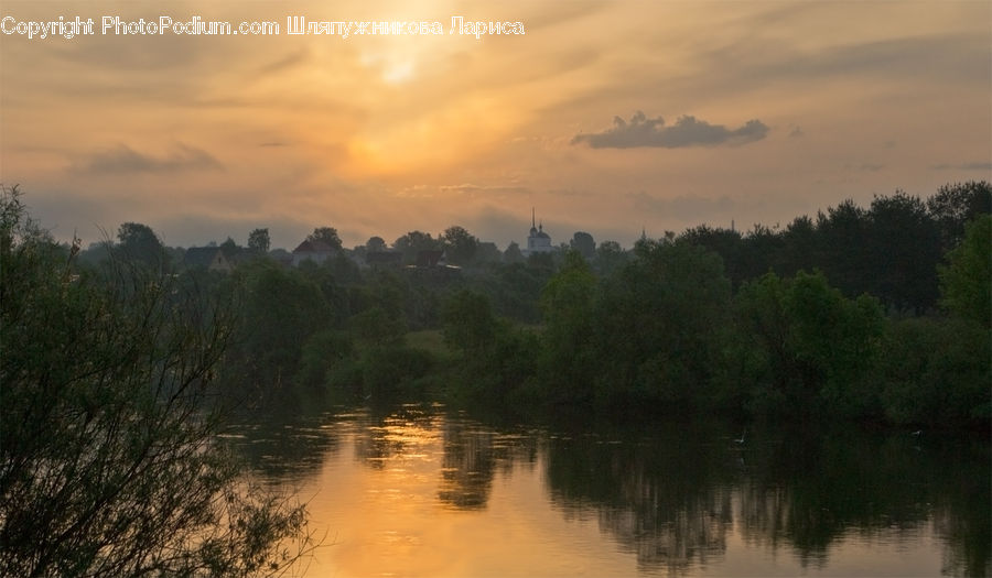 Dawn, Dusk, Red Sky, Sky, Sunrise, Sunset, Landscape
