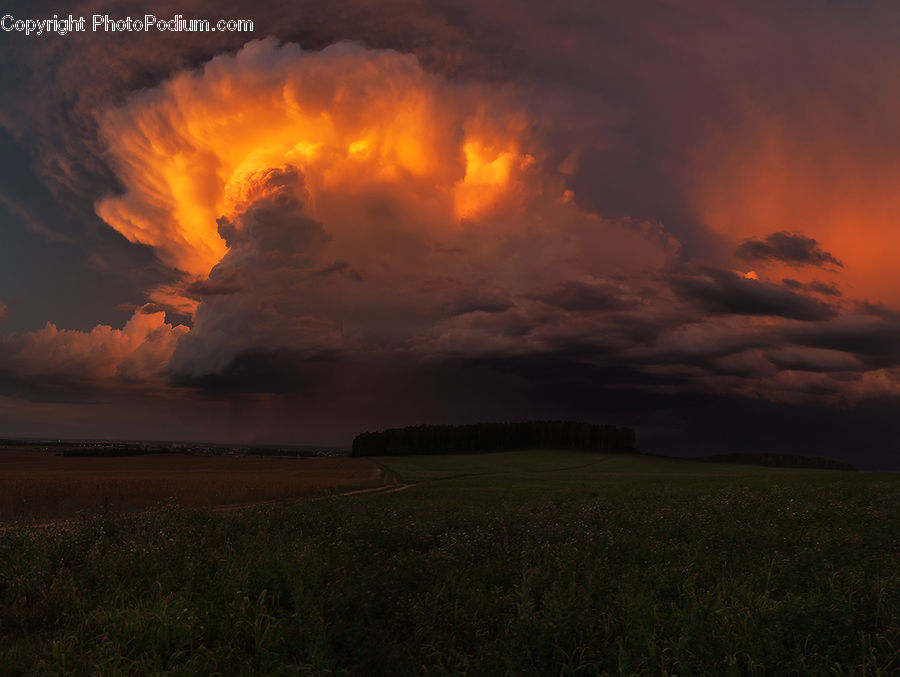 Cloud, Cumulus, Sky, Azure Sky, Outdoors, Dusk, Sunlight