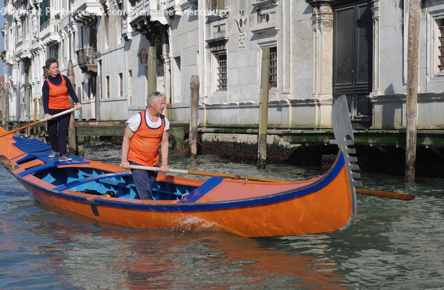 People, Person, Human, Boat, Watercraft, Gondola, Column