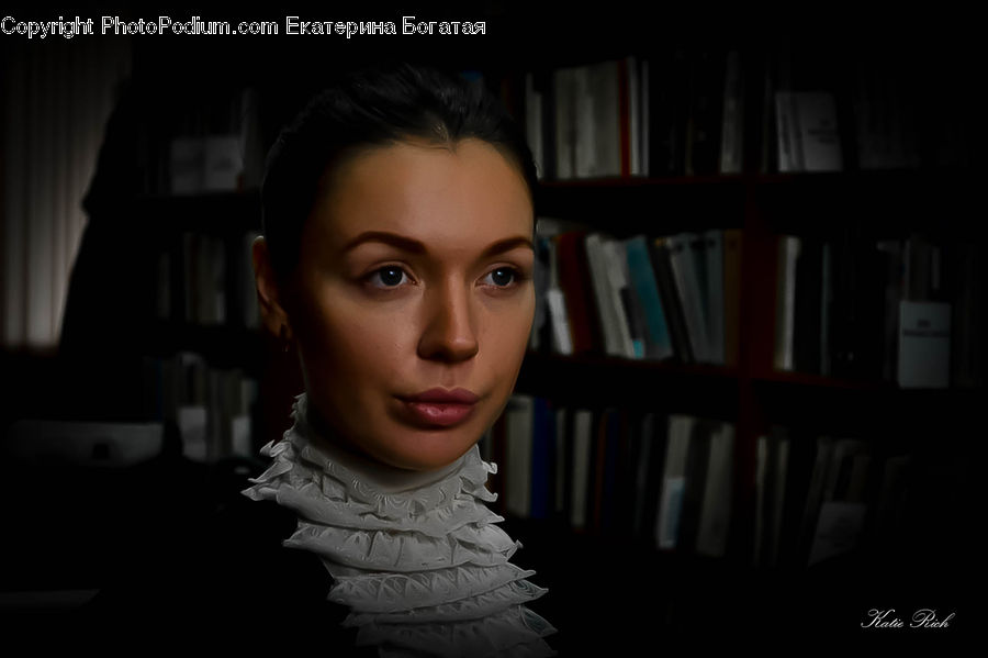 People, Person, Human, Portrait, Selfie, Book, Bookcase