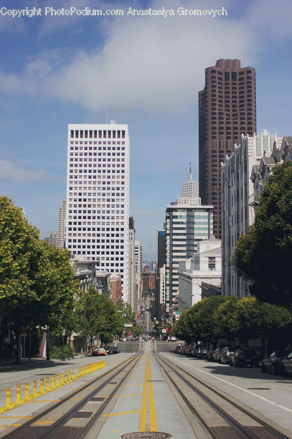 City, Downtown, Metropolis, Urban, Freeway, Road, Intersection