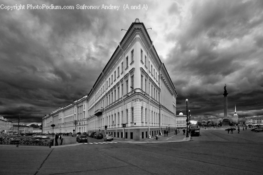 Triangle, Architecture, Downtown, Plaza, Town Square, City, Urban