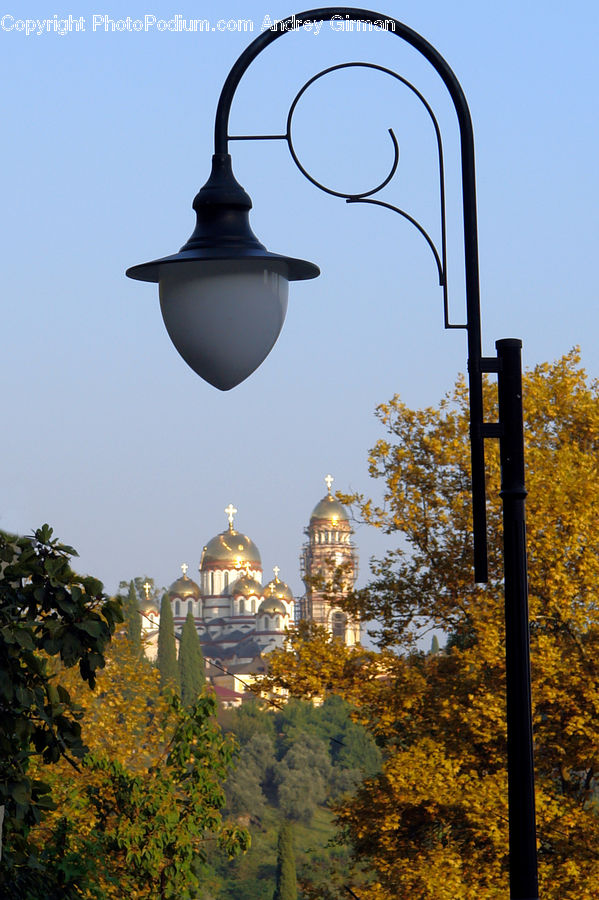 Light Fixture, Architecture, Cathedral, Church, Worship, Lamp Post, Pole