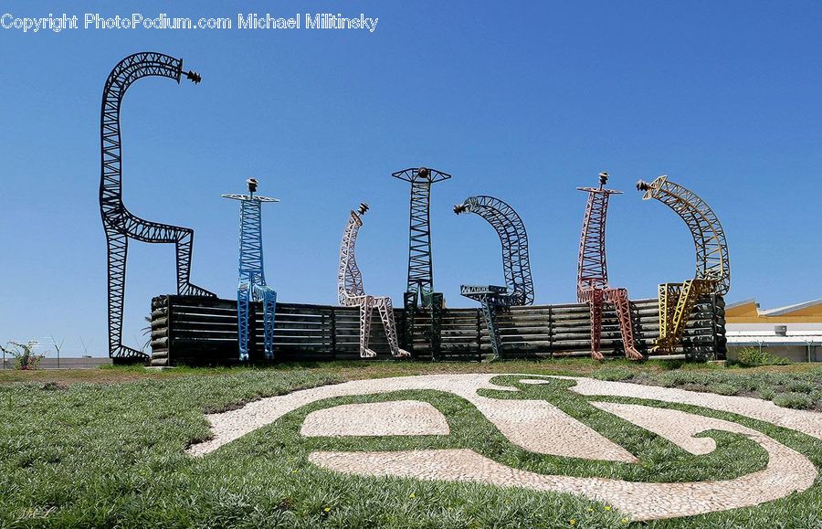 Park, Arch, Field, Grass, Grassland, Plant, Building