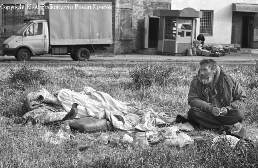People, Person, Human, Automobile, Car, Vehicle, Asleep