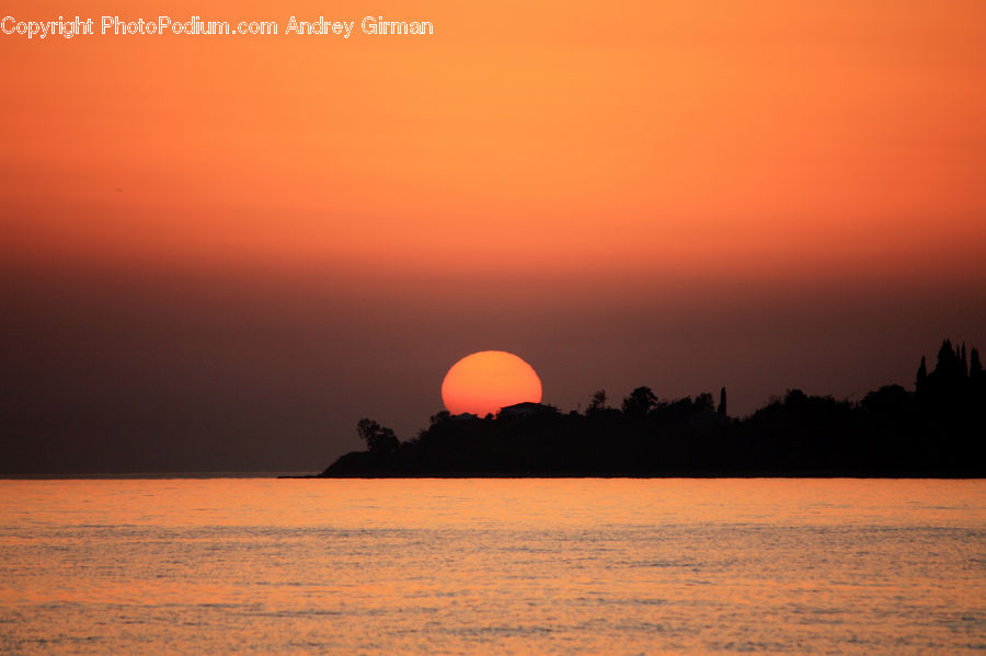 Horizon, Sky, Dawn, Dusk, Sunrise, Sunset, Sun