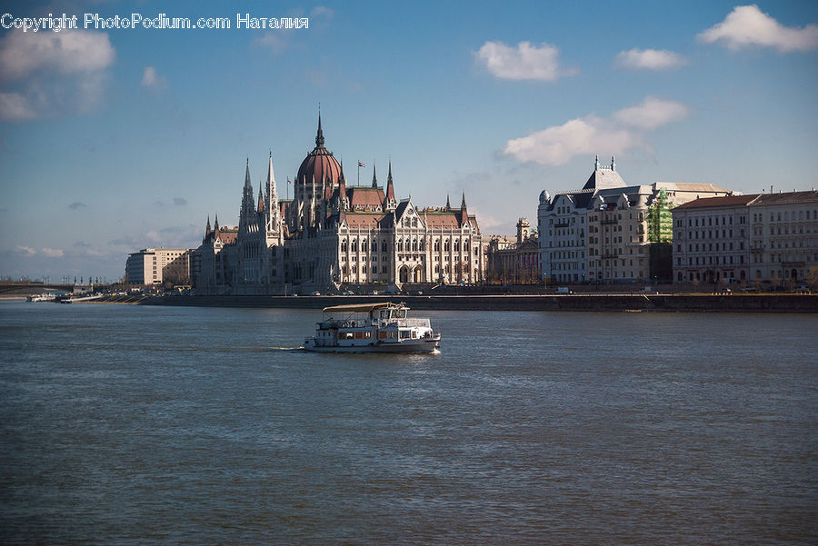 Architecture, Cathedral, Church, Worship, Waterfront, Building, Spire