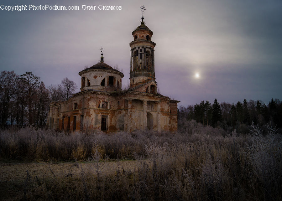 Architecture, Tower, Castle, Fort, Bell Tower, Clock Tower, Field