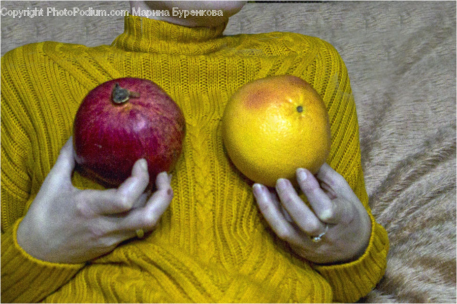 Knitting, Fruit, Cushion, Home Decor, Pillow