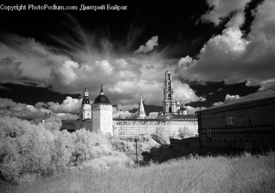 Architecture, Castle, Fort, Cloud, Cumulus, Sky, Azure Sky