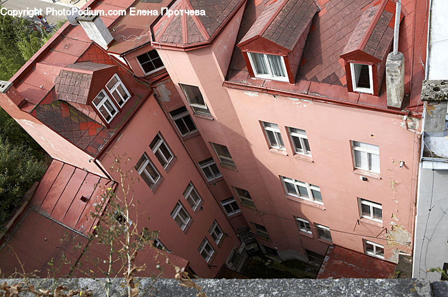 Building, Housing, Apartment Building, High Rise, Roof, Brick, Rubble