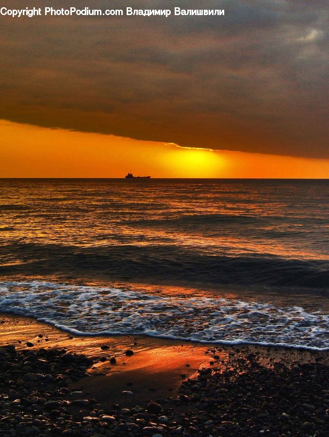 Beach, Coast, Outdoors, Sea, Water, Ocean, Dawn