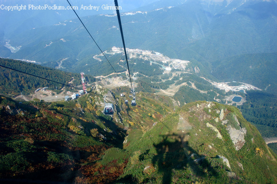 Cable Car, Trolley, Vehicle, Crest, Mountain, Outdoors, Peak
