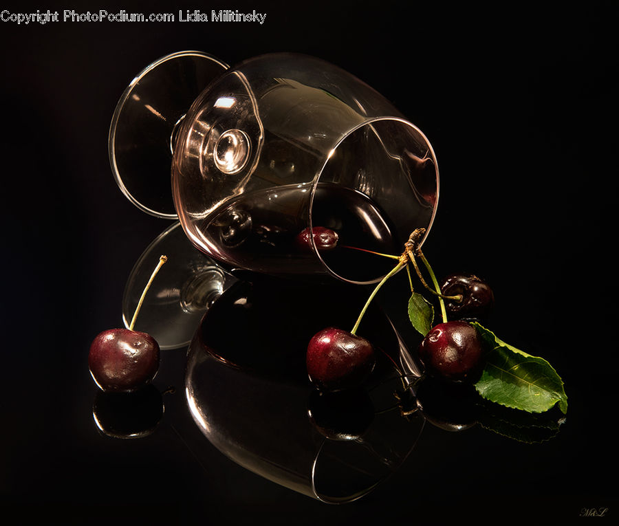 Cherry, Fruit, Apple, Beverage, Glass, Wine, Wine Glass