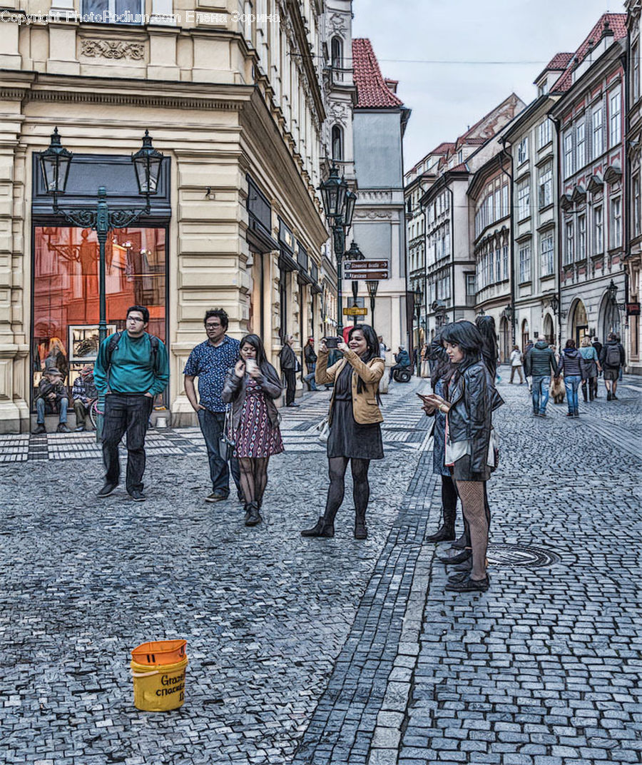 Human, People, Person, Cobblestone, Pavement, Walkway, Leisure Activities